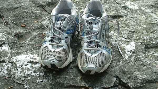 A photo of running shoes from 2005.