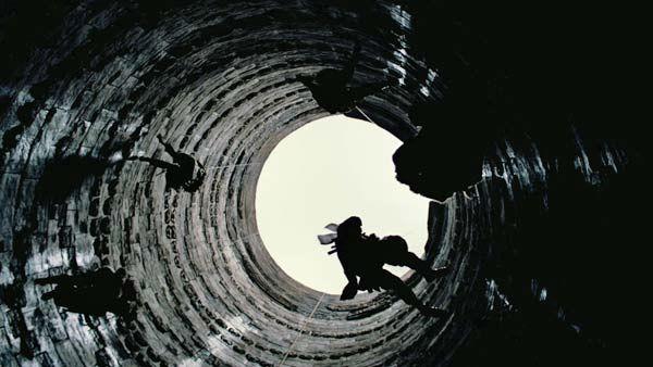 An image from the 2012 film, 'The Dark Knight Rises,' directed by Christopher Nolan.