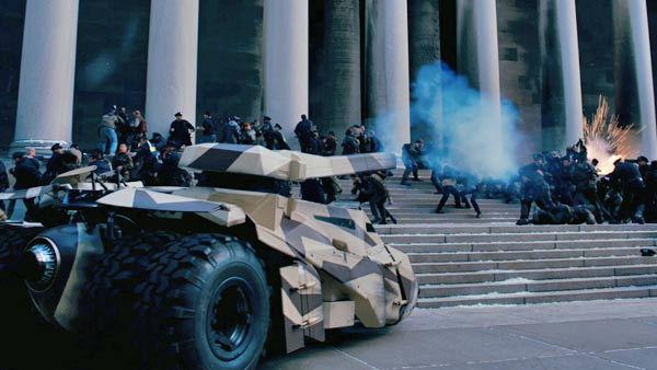 An image from the 2012 film, 'The Dark Knight Rises,' directed by Christopher Nolan.