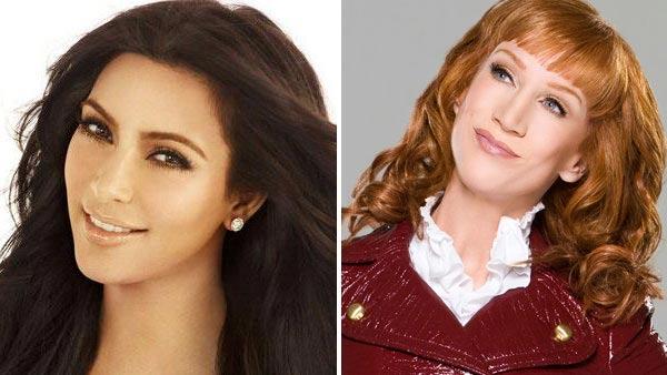 Kim Kardashian appears in a promotional image for Keeping Up With The Kardashians in 2011. / Kathy Griffin in a 2010 promotional still from her show My Life on the D List. - Provided courtesy of E! / Bravo Kim Kardashian appears in a promotional image for Keeping Up With The Kardashians in 2011. / Kathy Griffin in a 2010 promotional still from her show My Life on the D List. - Provided courtesy of E! / Bravo