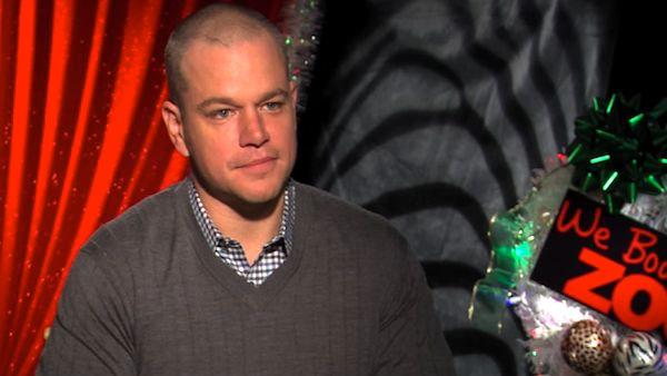 Matt Damon talks to OnTheRedCarpet.com about the movie 'We Bought A Zoo' in December 2011.