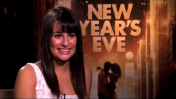 Lea Michele talks to OnTheRedCarpet.com in a press junket for 'New Year's Eve.'