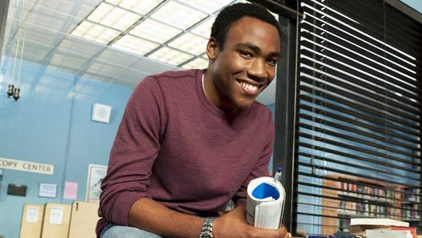 Donald Glover appears in a promotional photo for 'Community.'