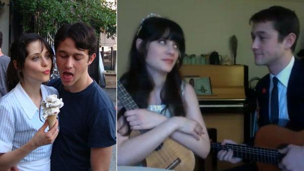 Joseph Gordon-Levitt and Zooey Deschanel appear in a photo from her official website. / Zooey Deschanel and Joseph Gordon-Levitt appear in a scene from their December 2011 video What Are You Doing New Years Eve? - Provided courtesy of OTRC / Zooey Deschanels YouTube page / youtube.com/watch?vaSq1cez_flQ / Aaron Light / hellogiggles.com Joseph Gordon-Levitt and Zooey Deschanel appear in a photo from her official website. / Zooey Deschanel and Joseph Gordon-Levitt appear in a scene from their December 2011 video What Are You Doing New Years Eve? - Provided courtesy of OTRC / Zooey Deschanels YouTube page / youtube.com/watch?vaSq1cez_flQ / Aaron Light / hellogiggles.com