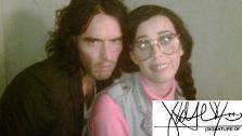 Katy Perry and Russell Brand appear in this photo the comedian Tweeted on Aug. 10, 2010. / Pictured bottom right: Katy Perrys signature on her and Brands divorce papers, which she signed on Feb. 3, 2012. He filed them on Dec. 30, 2011. - Provided courtesy of twitter.com/rustyrockets/status/20787341039 / Los Angeles Superior Court