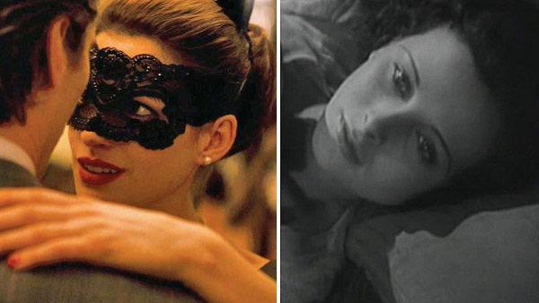 Anne Hathaway appears in a scene from the 2012 film The Dark Knight Rises. / Hedy Lamarr appears in a scene from the 1933 film Ecstasy. - Provided courtesy of Warner Bros. Pictures / Elektafilm Anne Hathaway appears in a scene from the 2012 film The Dark Knight Rises. / Hedy Lamarr appears in a scene from the 1933 film Ecstasy. - Provided courtesy of Warner Bros. Pictures / Elektafilm