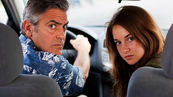 George Clooney and Shailene Woodley appear in a scene from the 2011 movie The Descendants. - Provided courtesy of Fox Searchlight Pictures George Clooney and Shailene Woodley appear in a scene from the 2011 movie The Descendants. - Provided courtesy of Fox Searchlight Pictures