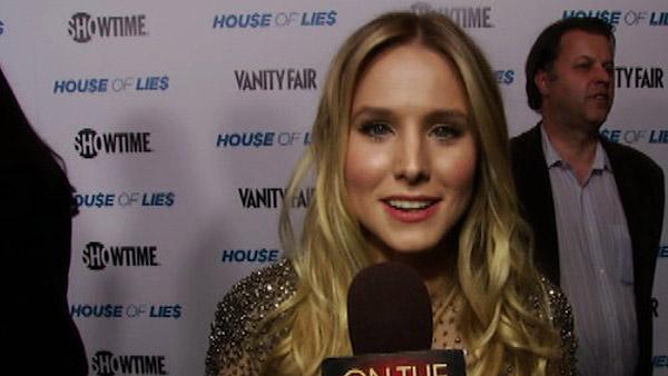 Kristen Bell talks to OnTheRedCarpet.com at the premiere of the Showtime series 'House of Lies' in Los Angeles on Jan. 4, 2012.