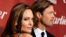 Brad Pitt, recipient of the Desert Palm Achievement Award Actor, poses with Angelina Jolie at the 2012 Palm Springs International Film Festival Awards Gala, Saturday, Jan. 7, 2012, in Palm Springs, Calif.
