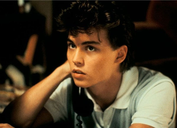 Johnny Depp appears in a still from the 1984...