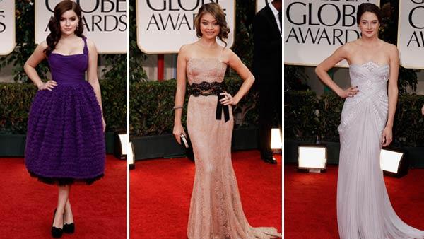 Ariel Winter, Sarah Hyland and Shailene Woodley appear at the 69th Annual Golden Globe Awards in Los Angeles on January 15. - Provided courtesy of AP Ariel Winter, Sarah Hyland and Shailene Woodley appear at the 69th Annual Golden Globe Awards in Los Angeles on January 15. - Provided courtesy of AP