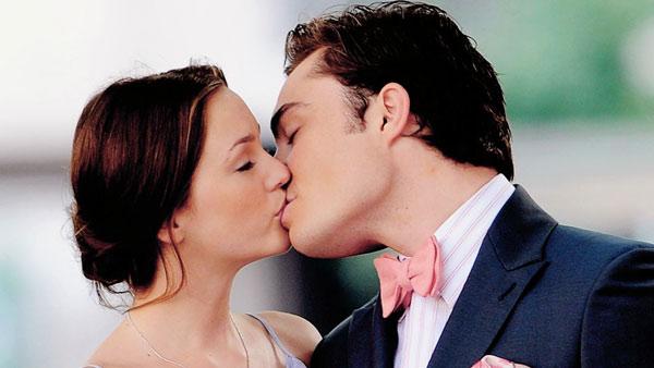 Leighton Meester and Ed Westwick appear in a scene from the CW series Gossip