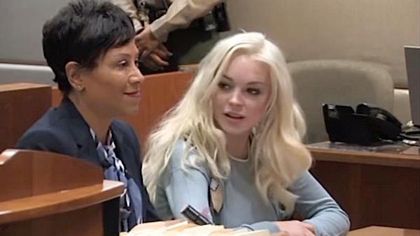 Actress Lindsay Lohan appears in a Los Angeles courtroom for a probation progress report on Tuesday, Jan. 17, 2012. - Provided courtesy of OTRC Actress Lindsay Lohan appears in a Los Angeles courtroom for a probation progress report on Tuesday, Jan. 17, 2012. - Provided courtesy of OTRC