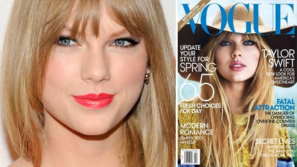 Woman of the Year award honoree singer Taylor Swift attends the 6th annual Billboard Women In Music event at Capitale on Friday, Dec. 2, 2011 in New York. / Taylor Swift appears on the February 2012 cover of Vogue magazine. - Provided courtesy of AP / Evan Agostini / Vogue / Mario Testino Woman of the Year award honoree singer Taylor Swift attends the 6th annual Billboard Women In Music event at Capitale on Friday, Dec. 2, 2011 in New York. / Taylor Swift appears on the February 2012 cover of Vogue magazine. - Provided courtesy of AP / Evan Agostini / Vogue / Mario Testino