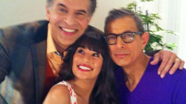 Lea Michele, Brian Stokes Goldblum and Brian Stokes Mitchell appear in a photo posted on the actress official Twitter page on January 19, 2012. - Provided courtesy of Twitter.com/MsLeaMichele Lea Michele, Brian Stokes Goldblum and Brian Stokes Mitchell appear in a photo posted on the actress official Twitter page on January 19, 2012. - Provided courtesy of Twitter.com/MsLeaMichele