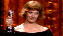 Vanessa Redgrave accepts a Best Supporting Actress Oscar for Julia in 1977. - Provided courtesy of Oscar.com