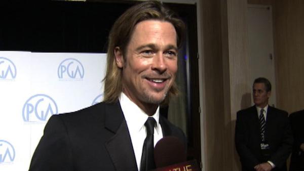 Brad Pitt talks to OnTheRedCarpet.com at the Producers Guild Awards in Los Angeles on Jan. 21, 2012. - Provided courtesy of OTRC Brad Pitt talks to OnTheRedCarpet.com at the Producers Guild Awards in Los Angeles on Jan. 21, 2012. - Provided courtesy of OTRC