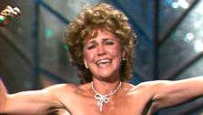 Sally Field accepts her Oscar for Places in the Heart in 1984.