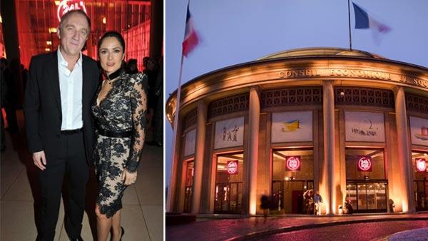 Salma Hayek and husband Francois-Henri Pinault appear at the launch of the 24 Hours Museum in Paris on Jan. 24, 2012, as seen in this photo posted on the facilitys website at 24hoursmuseum.com. - Provided courtesy of 24 Hours Museum Salma Hayek and husband Francois-Henri Pinault appear at the launch of the 24 Hours Museum in Paris on Jan. 24, 2012, as seen in this photo posted on the facilitys website at 24hoursmuseum.com. - Provided courtesy of 24 Hours Museum