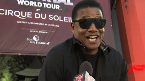Jackie Jackson talks to OnTheRedCarpet.com at Michael Jackson's hand and footprint ceremony at the Grauman's Chinese Theatre on Jan. 26, 2012.