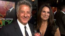 Dustin Hoffman and his wife talk to OnTheRedCarpet.com at the premiere of HBOs Luck. - Provided courtesy of OTRC