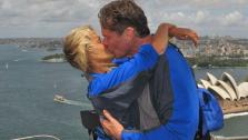 David Hasselhoff and Hayley Roberts appear in a photo posted on the actors Twitter page on January 30, 2012. - Provided courtesy of Twitter.com/DavidHasselhoff