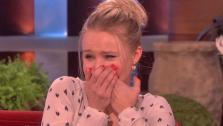 Kristen Bell appears on The Ellen DeGeneres Show that aired on January 31. - Provided courtesy of Warner Bros. Television