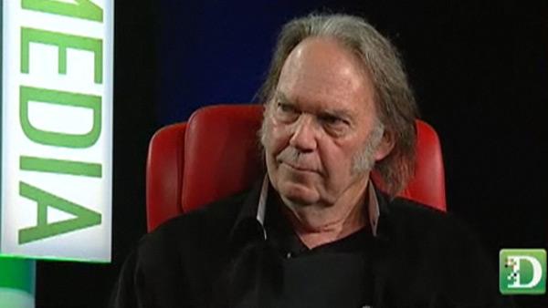 Neil Young appears at the D: Dive Into Media conference at Ritz-Carlton Laguna Niguel in Southern California on Jan. 31, 2012. The event was sponsored by Dow Jones. - Provided courtesy of D: Dive Into Media / Dow Jones