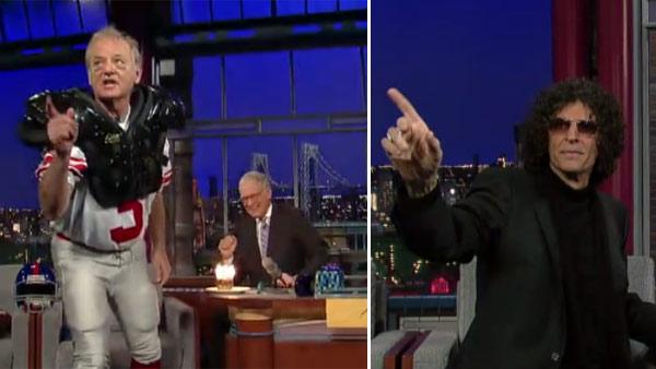 Bill Murray appears on The Late Show with David Letterman on Jan. 31, 2012. / Howard Stern appears on The Late Show on Feb. 1, 2012. - Provided courtesy of CBS / Worldwide Pants Bill Murray appears on The Late Show with David Letterman on Jan. 31, 2012. / Howard Stern appears on The Late Show on Feb. 1, 2012. - Provided courtesy of CBS / Worldwide Pants