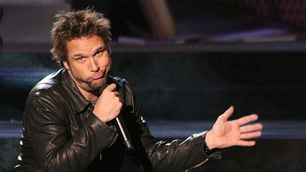 Dane Cook performs comedy at the 'Comic Relief' event in Las Vegas in November 2006.