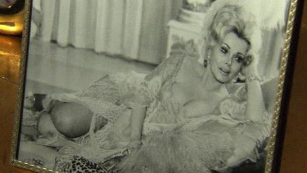 A photograph of Zsa Zsa Gabor is displayed on a table at her and husband Frederic von Anhalt's Bel-Air home during the ailing actress' birthday party on Feb. 6, 2012.