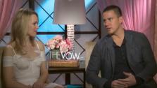 Rachel McAdams and Channing Tatum talk to OnTheRedCarpet.com at a press junket for the 2012 film The Vow. - Provided courtesy of none / OTRC