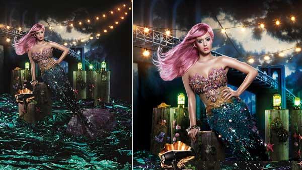 Katy Perry appears in a photo as a pink-haired mermaid from her new campaign for ghd. - Provided courtesy of David LaChapelle for ghd / Marie Claire Katy Perry appears in a photo as a pink-haired mermaid from her new campaign for ghd. - Provided courtesy of David LaChapelle for ghd / Marie Claire