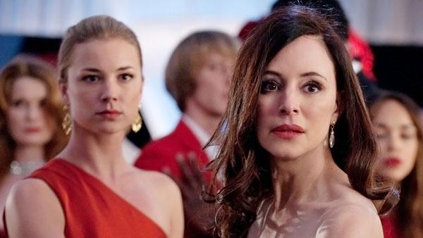 Emily VanCamp and Madeleine Stowe appear in a scene from Revenge, in an episode that aired on Feb. 15, 2012. - Provided courtesy of ABC / Colleen Hayes Emily VanCamp and Madeleine Stowe appear in a scene from Revenge, in an episode that aired on Feb. 15, 2012. - Provided courtesy of ABC / Colleen Hayes