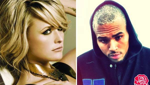 Miranda Lambert appears in an undated promotional photo for her Revolution album. / Chris Browns appears in a photo posted on his Twitter page on June 30, 2011. - Provided courtesy of RCA Nashville / Twitpic.com/5ivfrx Miranda Lambert appears in an undated promotional photo for her Revolution album. / Chris Browns appears in a photo posted on his Twitter page on June 30, 2011. - Provided courtesy of RCA Nashville / Twitpic.com/5ivfrx