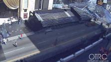 The area where the red carpet for the 2012 Oscars will be placed for the 84th Academy Awards. - Provided courtesy of OTRC