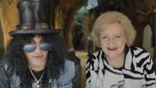 Betty White and Slash appear in a commercial for the Los Angeles Zoo. - Provided courtesy of Greater Los Angeles Zoo Association