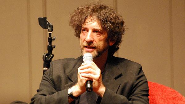 Neil Gaiman talks to fans at an event to promote his book 'American Gods' in Seattle in June 2011.