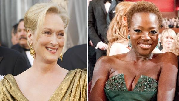 Meryl Streep and Viola Davis appear the 84th Academy Awards on Sunday, Feb. 26, 2012, in the Hollywood section of Los Angeles. - Provided courtesy of A.M.P.A.S. Meryl Streep and Viola Davis appear the 84th Academy Awards on Sunday, Feb. 26, 2012, in the Hollywood section of Los Angeles. - Provided courtesy of A.M.P.A.S.