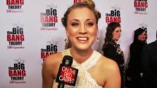 Kaley Cuoco talks to OnTheRedCarpet.com on Dec. 15, 2011 at a Los Angeles party to celebrate the 100th episode of CBS series The Big Bang Theory. - Provided courtesy of OTRC