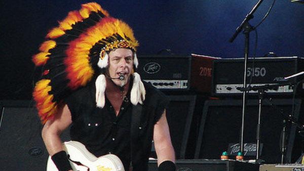 Ted Nugent performs at Bospop 2008 in the Netherlands in July 2008.