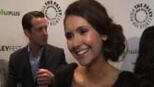Nina Dobrev, who plays Elena Gilbert on The Vampire Diaries, talks to OnTheRedCarpet.com at a PaleyFest event honoring the CW show in Los Angeles on March 10, 2012. - Provided courtesy of OTRC