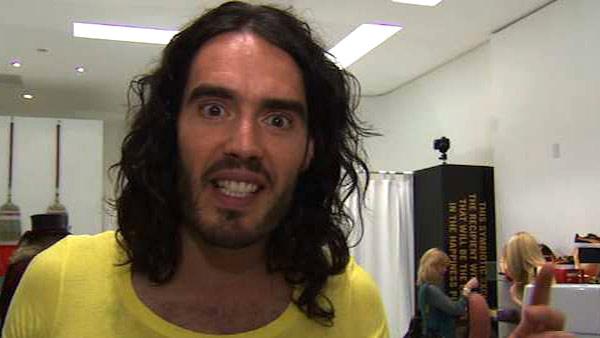 Russell Brand talks to OnTheRedCarpet.com about an L.A. pop-up swap shop and his Happiness documentary produced by Oliver Stone in May 2010. - Provided courtesy of OTRC Russell Brand talks to OnTheRedCarpet.com about an L.A. pop-up swap shop and his Happiness documentary produced by Oliver Stone in May 2010. - Provided courtesy of OTRC