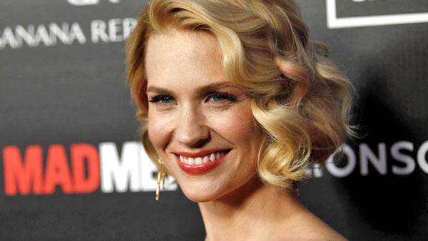 January Jones, who plays Don Drapers ex-wife Berry on Mad Men, appears at the premiere for the AMC shows fifth season in Los Angeles on Wednesday, March 14, 2012. - Provided courtesy of AP / Matt Sayles January Jones, who plays Don Drapers ex-wife Berry on Mad Men, appears at the premiere for the AMC shows fifth season in Los Angeles on Wednesday, March 14, 2012. - Provided courtesy of AP / Matt Sayles