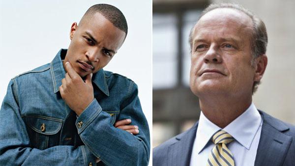 T.I. appears in a photo posted to his official Facebook page on August 10, 2008. / Kelsey Grammer appears in a still from Boss. - Provided courtesy of Facebook.com/TI / Starz Entertainment T.I. appears in a photo posted to his official Facebook page on August 10, 2008. / Kelsey Grammer appears in a still from Boss. - Provided courtesy of Facebook.com/TI / Starz Entertainment