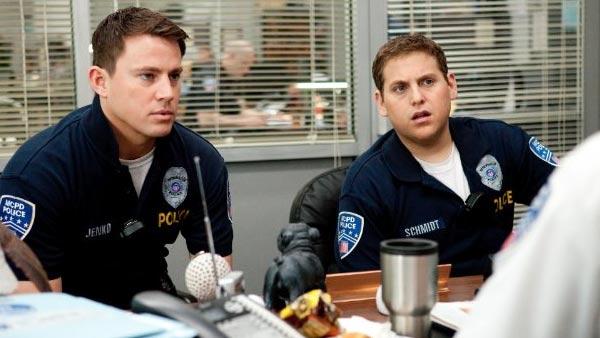 Jonah Hill and Channing Tatum appear in a scene from the 2012 film 21 Jump Street. - Provided courtesy of Sony Pictures Jonah Hill and Channing Tatum appear in a scene from the 2012 film 21 Jump Street. - Provided courtesy of Sony Pictures