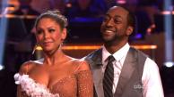 Jaleel White, who played Steve Urkel on Family Matters, and his partner Kym Johnson received 26 out of 30 from the judges for their foxtrot on the season premiere of Dancing With The Stars, which aired on March 19, 2012. - Provided courtesy of ABC