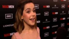Kiernan Shipka talks to OnTheRedCarpet.com at the March 2012 premiere of Mad Mens fifth season. - Provided courtesy of OTRC