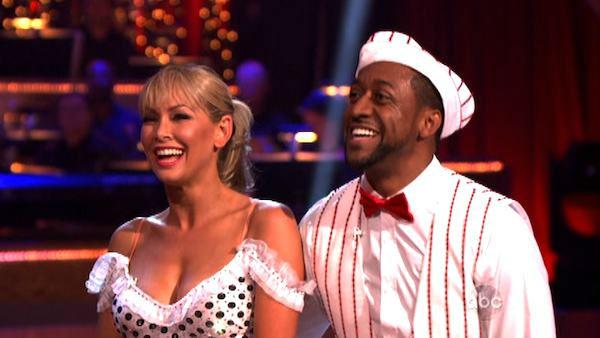 Jaleel White, who played Steve Urkel on Family Matters, and his partner Kym Johnson received 22 out of 30 points from the judges for their jive on week two of Dancing With The Stars, which aired on March 26, 2012. - Provided courtesy of ABC Jaleel White, who played Steve Urkel on Family Matters, and his partner Kym Johnson received 22 out of 30 points from the judges for their jive on week two of Dancing With The Stars, which aired on March 26, 2012. - Provided courtesy of ABC
