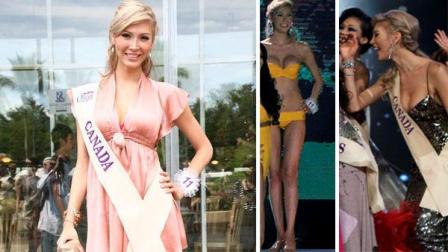 Jenna Talackova appears with a Miss Canada sash in an undated photo posted her ModelMayhem modeling profile. / Jenna Talackova appears at the Miss International Queen 2010 pageant on No. 19, 2010.